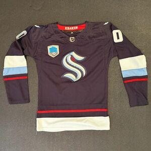 Kids Navy Blue Hockey Jersey